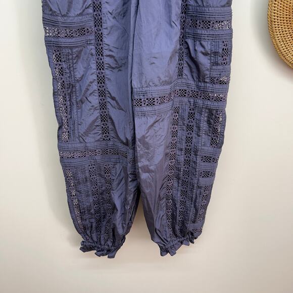 Free People Movement Blue Nylon Matching Two Piece Set Small Activewear Workout - Picture 12 of 12